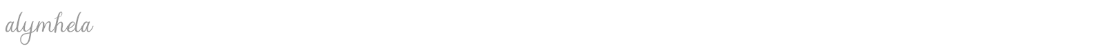Alymhela font preview