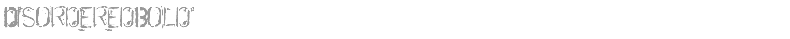 Disordered font preview