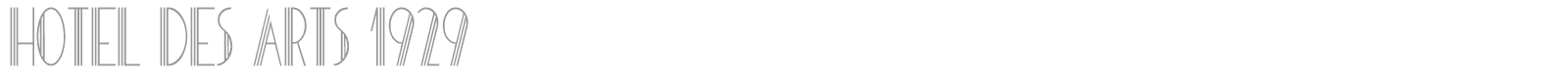 Hotel Des Arts 1929 font preview