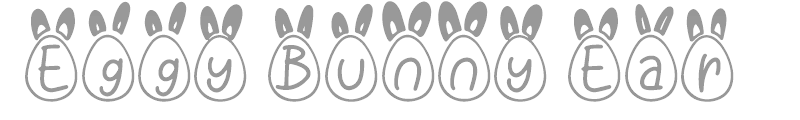 Eggy Bunny Ear Font | wfonts.com - download free