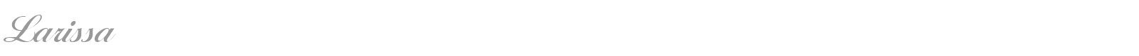 Larissa font preview