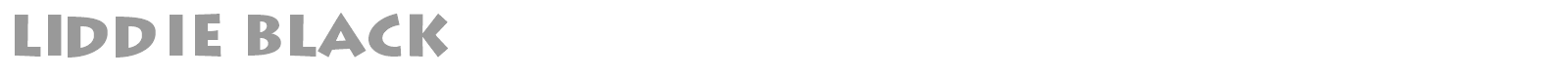 Liddie Black font preview