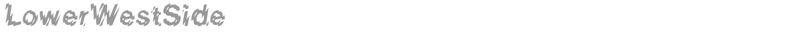 LowerWestSide font preview