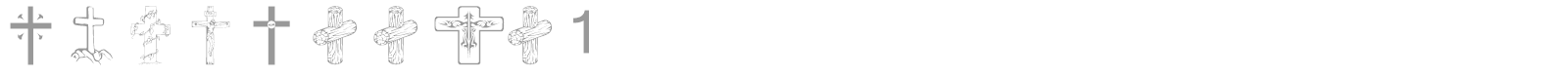 WM Crosses 1 font preview