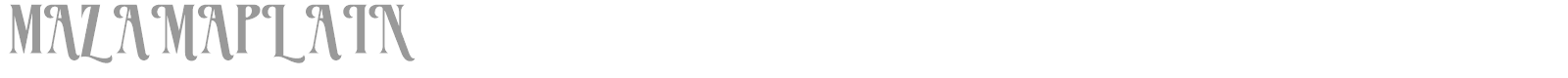 MazamaPlain font preview