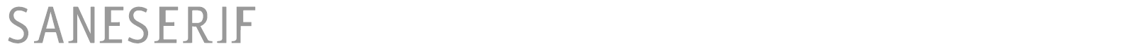 Saneserif font preview