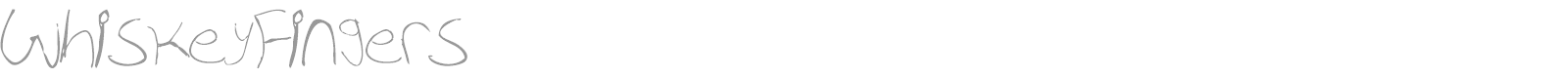 Whiskey Fingers font preview