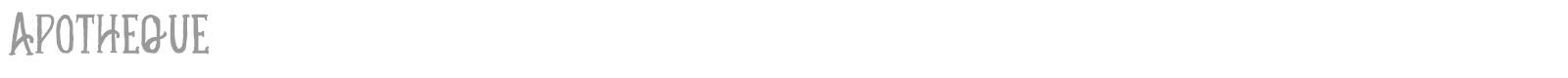 Apotheque font preview
