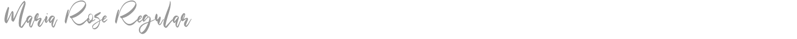 Maria Rose font preview