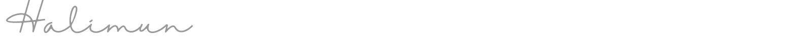 Halimun font preview