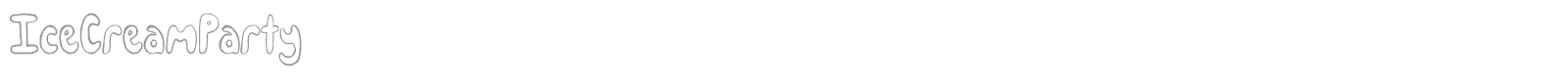 IceCreamParty font preview