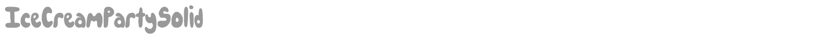 IceCreamParty font preview