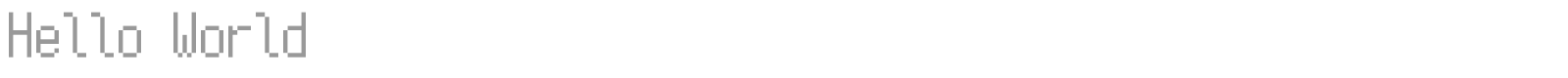 Hello World font preview
