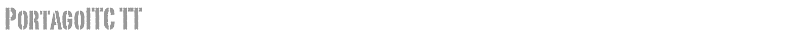 PortagoITC TT font preview