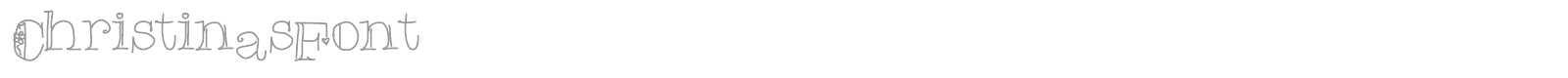 Christinas Font font preview