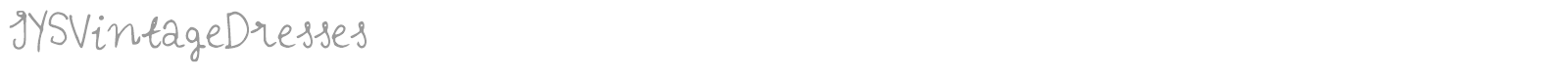 IYS Vintage Dresses font preview