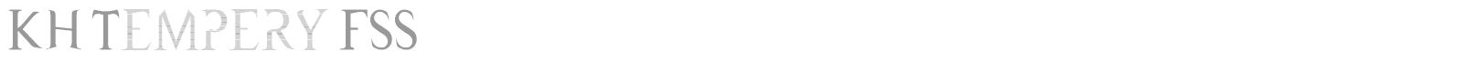 KH Tempery font preview