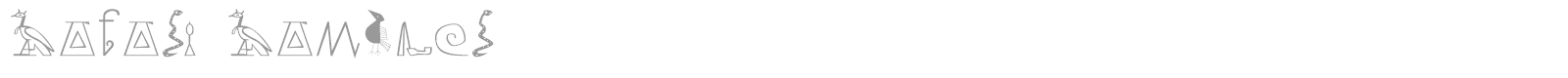 Safari Sampler font preview