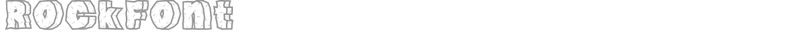 Rock Font font preview