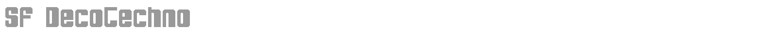 SF DecoTechno Shaded font preview