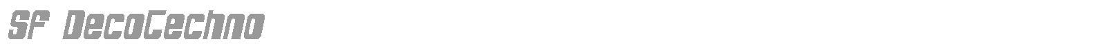 SF DecoTechno Shaded font preview