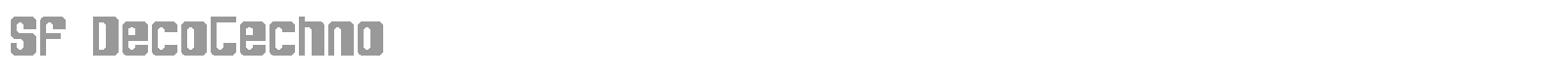 SF DecoTechno Shaded font preview