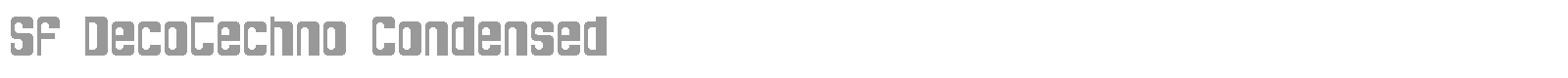 SF DecoTechno Shaded font preview
