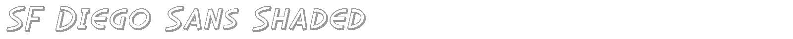 SF Diego Sans Shaded font preview