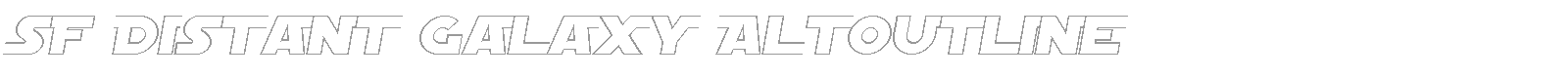 SF Distant Galaxy Symbols font preview