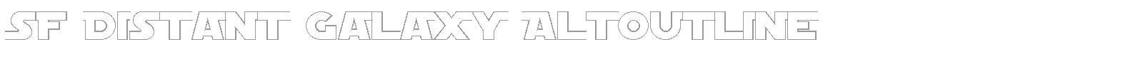 SF Distant Galaxy Symbols font preview