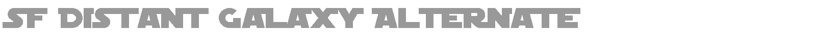 SF Distant Galaxy Symbols font preview