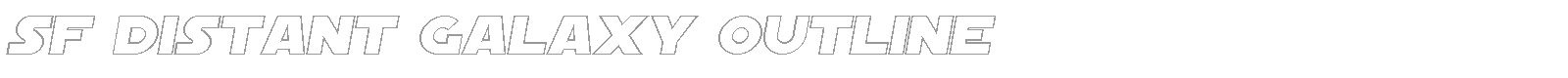 SF Distant Galaxy Symbols font preview