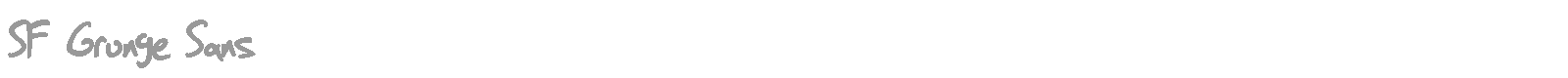 SF Grunge Sans Shadow font preview