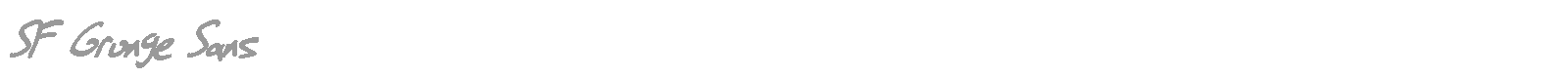 SF Grunge Sans Shadow font preview
