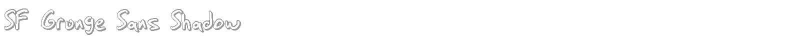 SF Grunge Sans Shadow font preview