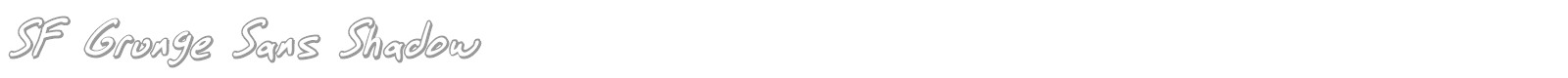 SF Grunge Sans Shadow font preview