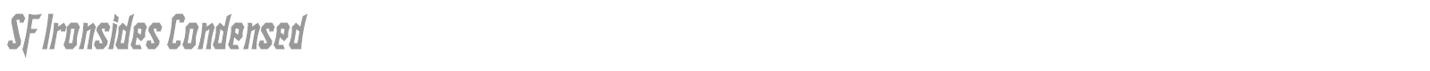 SF Ironsides Condensed font preview