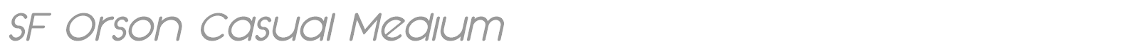 SF Orson Casual Medium font preview