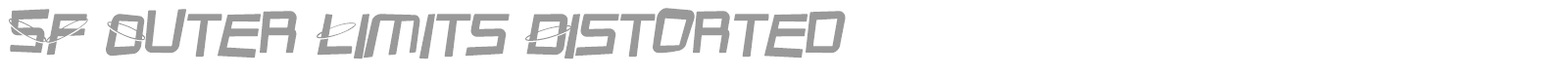 SF Outer Limits Distorted font preview
