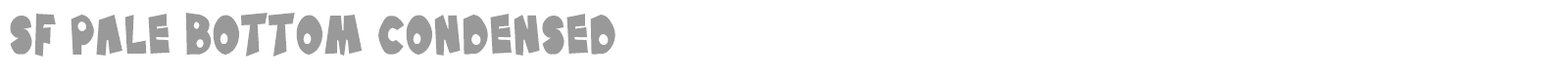 SF Pale Bottom Condensed font preview