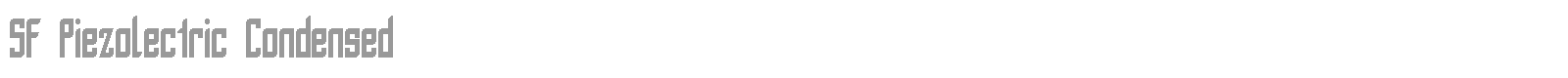 SF Piezolectric SFX font preview