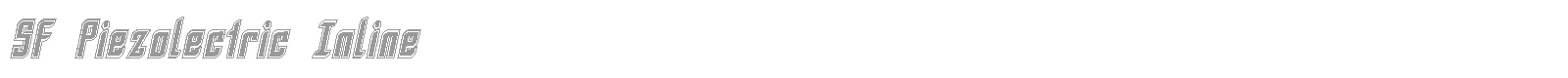SF Piezolectric SFX font preview