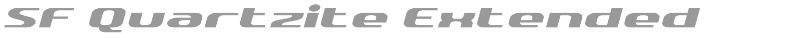 SF Quartzite Extended font preview