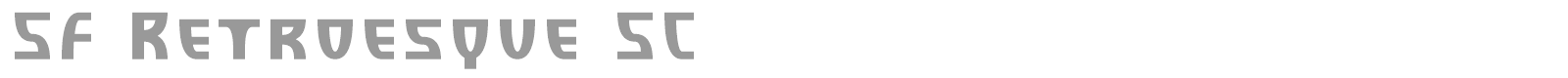 SF Retroesque SC font preview