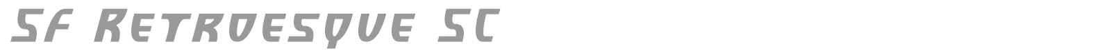 SF Retroesque SC font preview