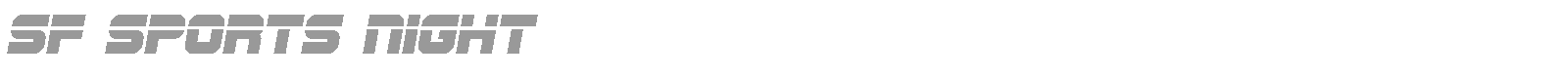 SF Sports Night Upright font preview