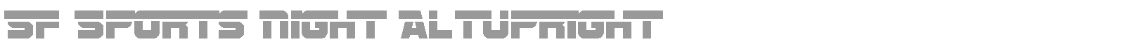 SF Sports Night Upright font preview