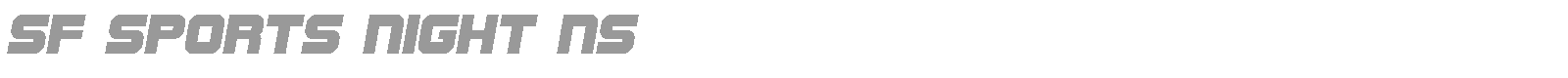 SF Sports Night Upright font preview