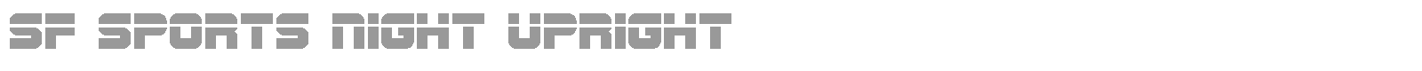 SF Sports Night Upright font preview