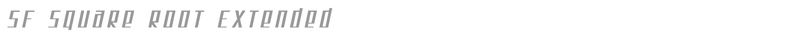 SF Square Root Extended font preview